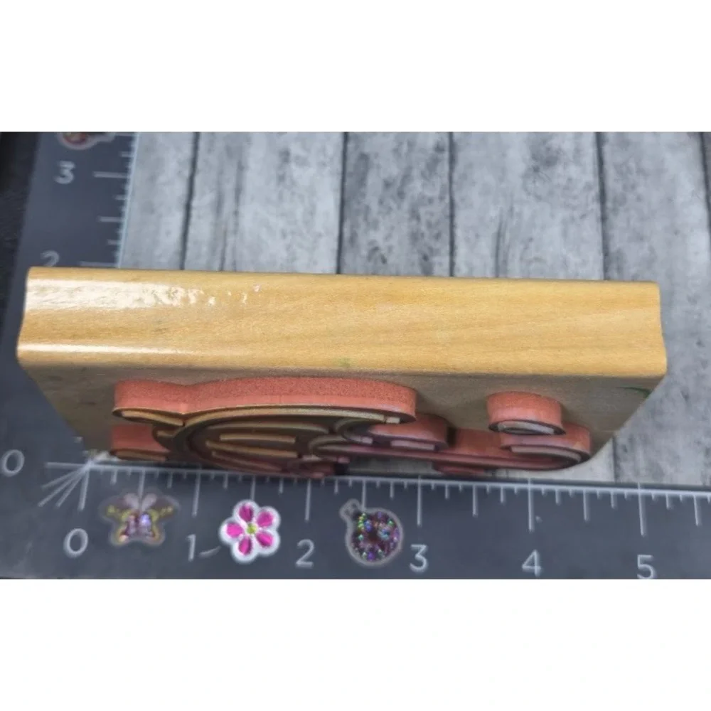 Anita's Umbrella Rain Rubber Stamp Wood #O43